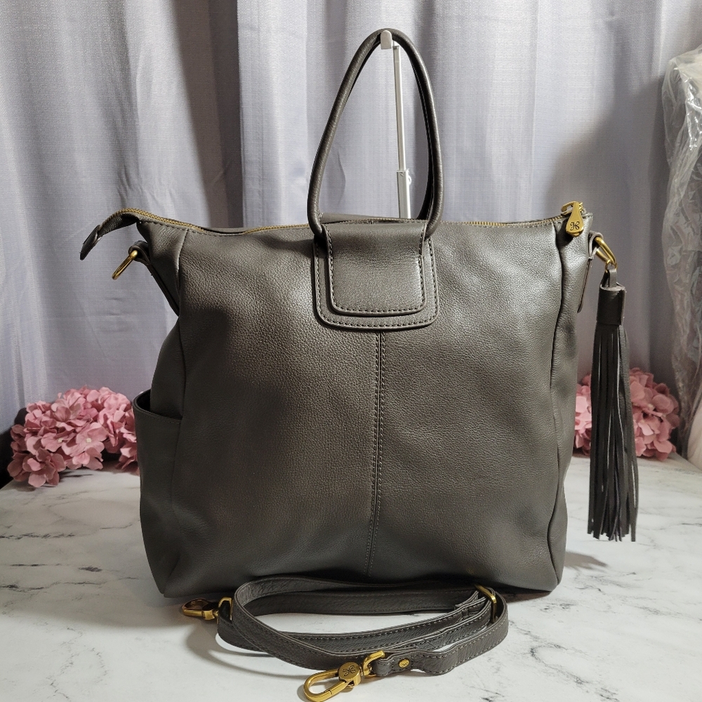 NWOT HOBO Dark Grey 'Sheila' Vintage Hide Convertible Bag